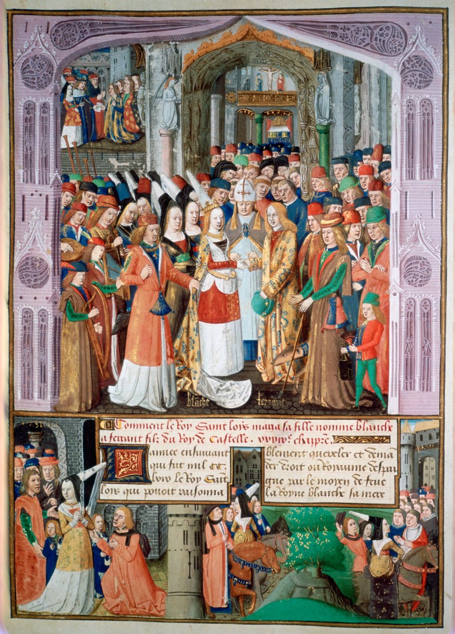 Ślub Blanche i Fernando, 1269, XV w. autorstwa Unbekannt
