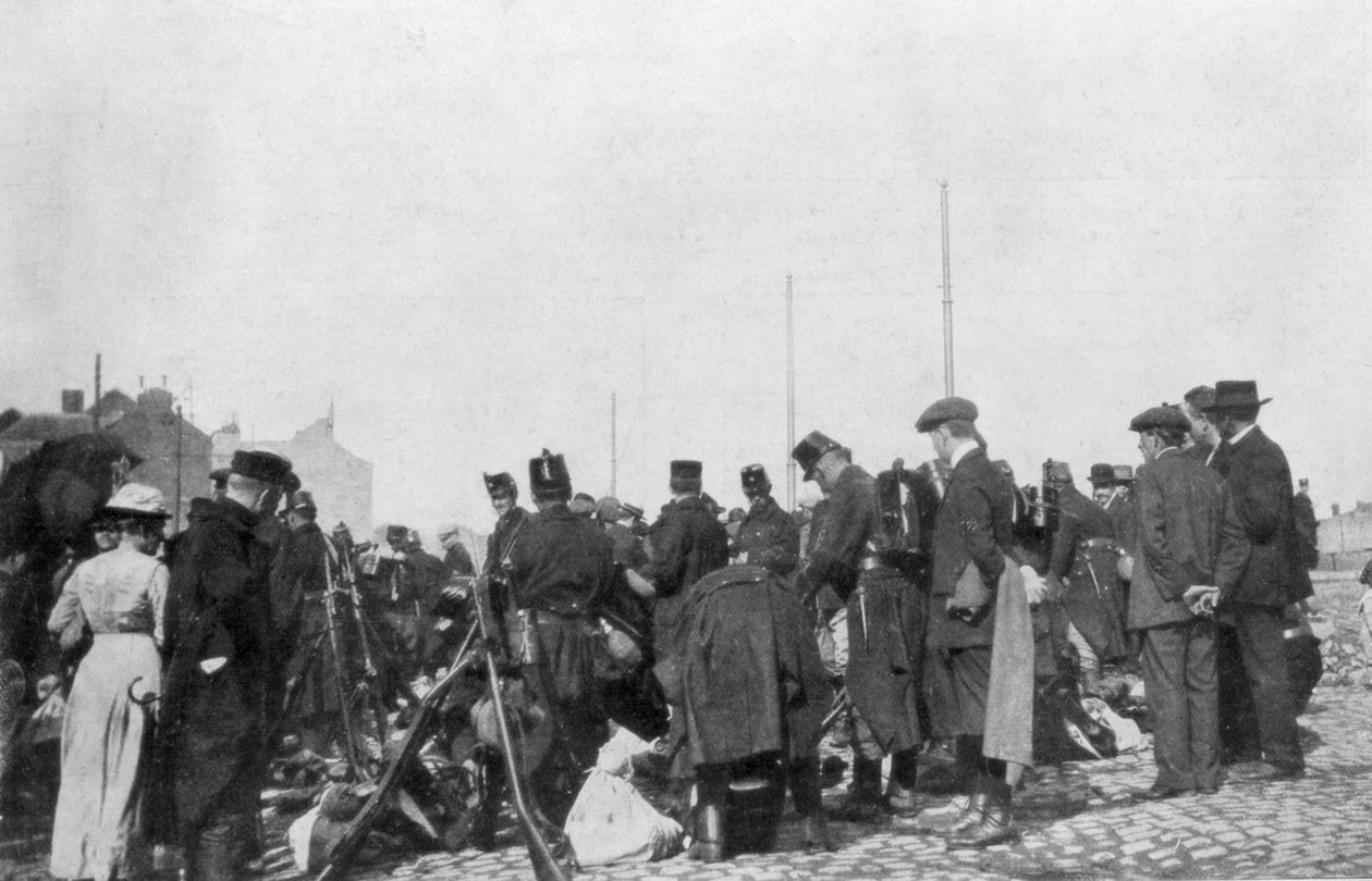 Mobilizacja do obrony Liege, Belgia, 31 lipca 1914 autorstwa Unbekannt