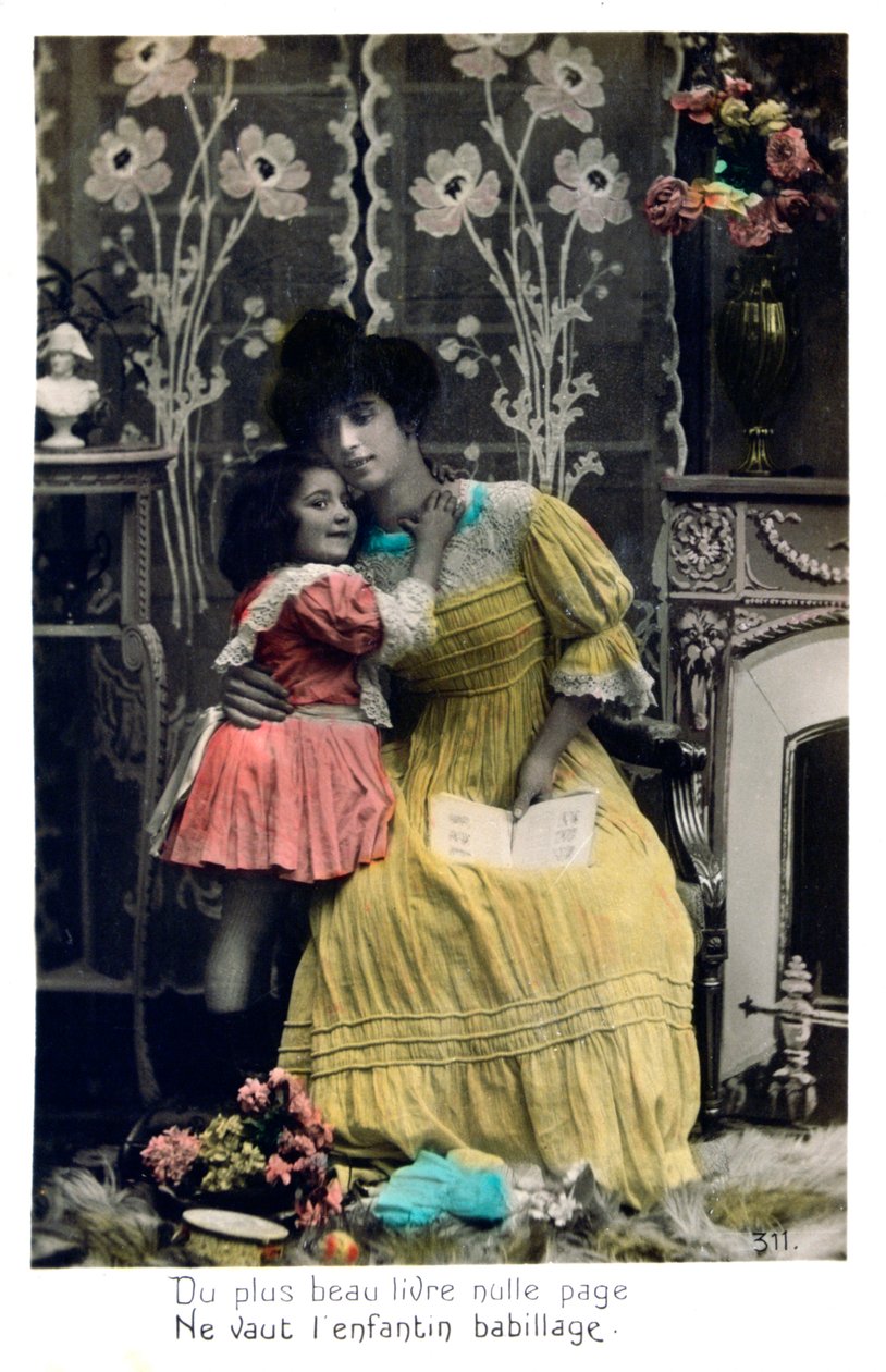 Piękniejsza książka, pocztówka francuska, c1900 autorstwa Unbekannt