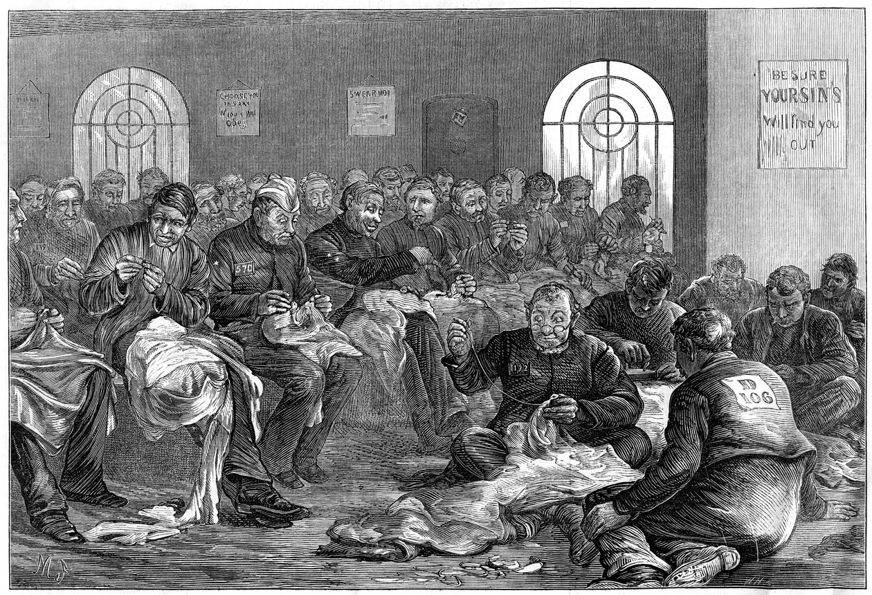 Igielnia, więzienie Clerkenwell, Londyn, 1874 r. autorstwa Unbekannt
