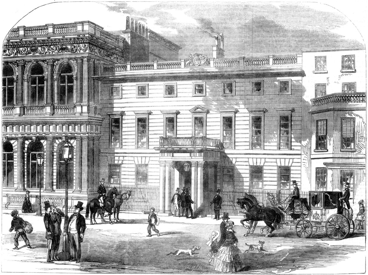 Nowe biuro departamentu wojny, Buckingham House, Pall Mall, Londyn, 1855 autorstwa Unbekannt