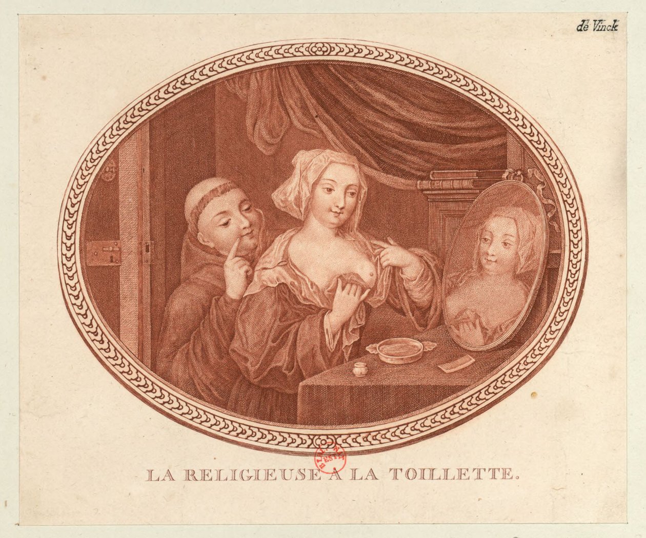 Zakonnica w toalecie, lata 1770-1780. autorstwa Unbekannt