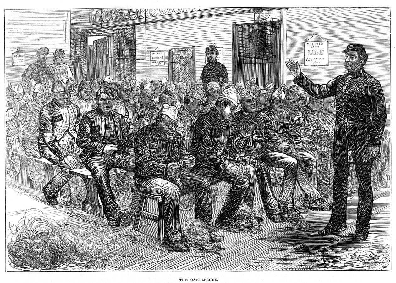 Szopa dębowa, więzienie Clerkenwell, Londyn, 1874 autorstwa Unbekannt
