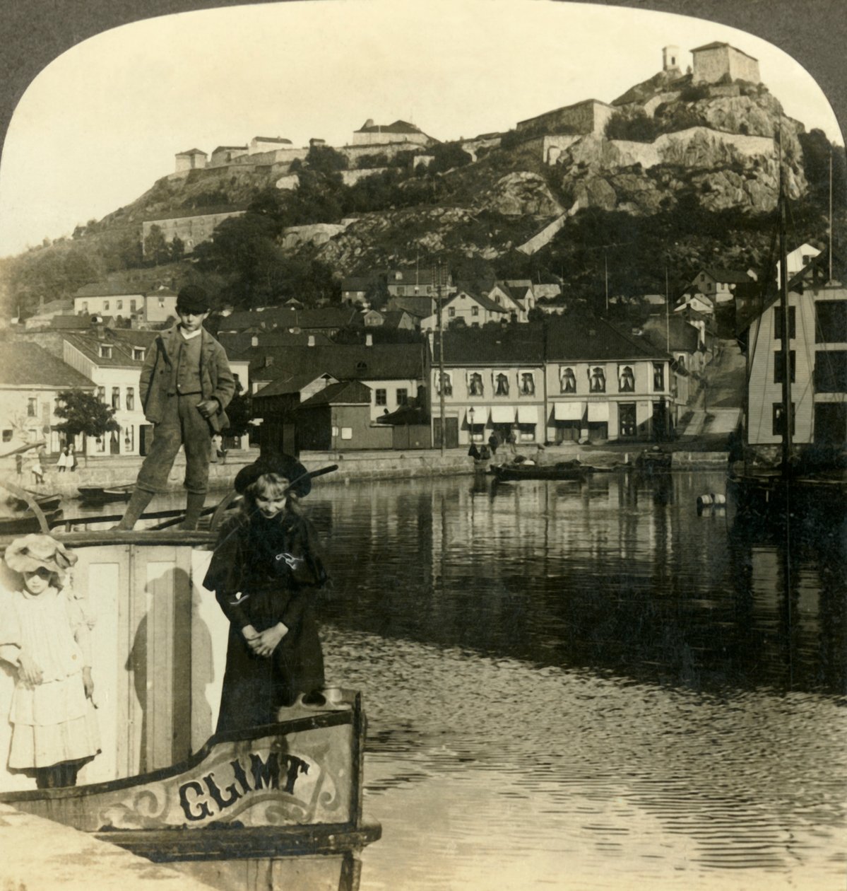 Stara twierdza Fredrikshald, Norwegia, ok. 1905. autorstwa Unbekannt