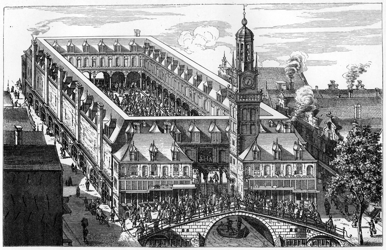 Stara giełda w Amsterdamie, zniszczona przez pożar w 1858, 1903 autorstwa Unbekannt