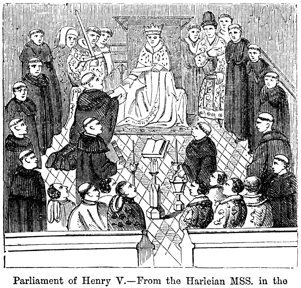 Parlament króla Henryka V 1387-1422 autorstwa Unbekannt