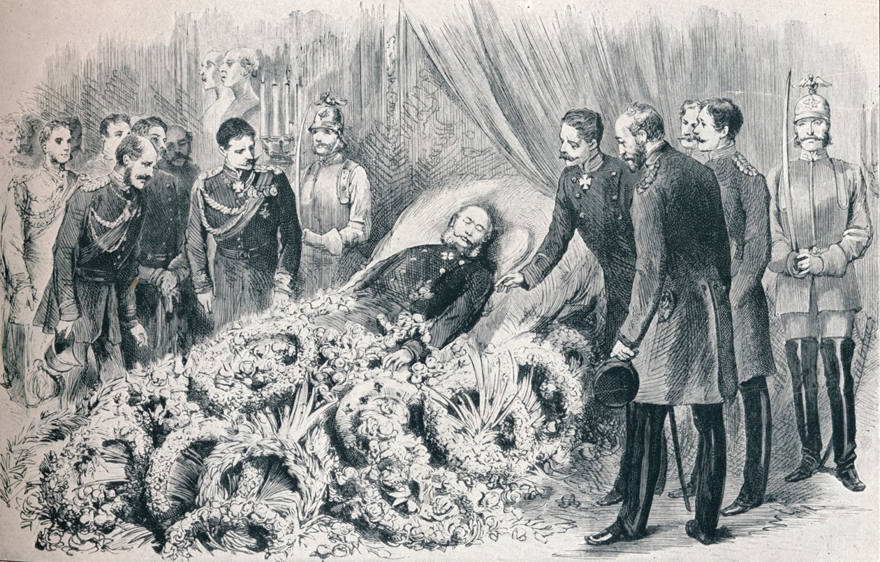 Odejście pierwszego cesarza niemieckiego: łoże śmierci Wilhelma I, 1888 1911 autorstwa Unbekannt