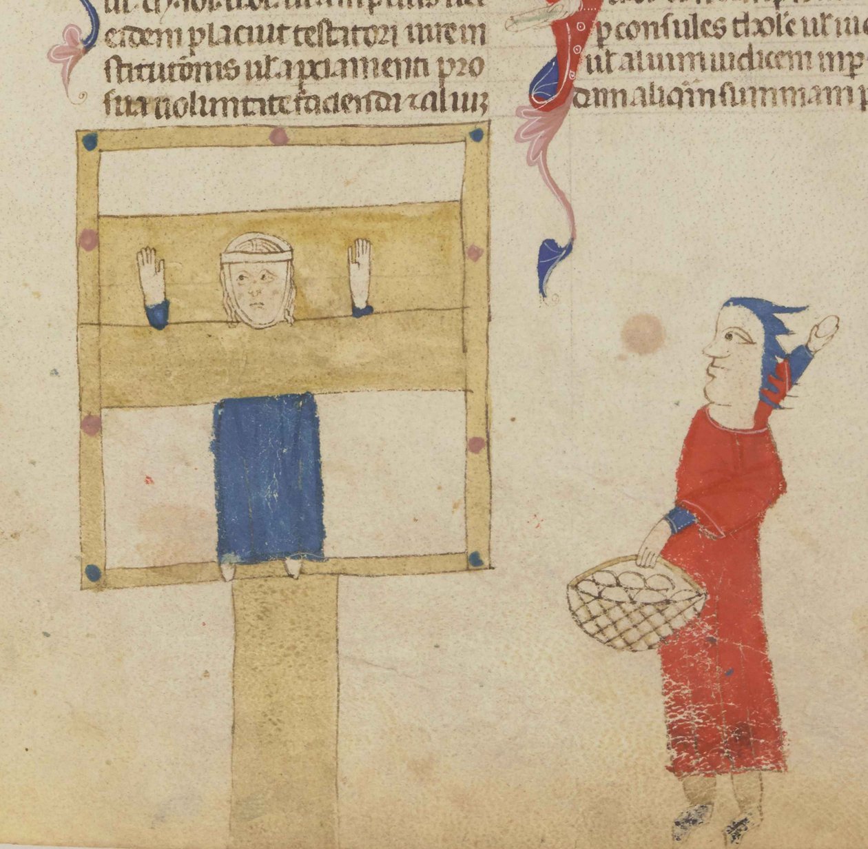 Pręgierz. Z Coutumes de Toulouse, 1295-1297. autorstwa Unbekannt