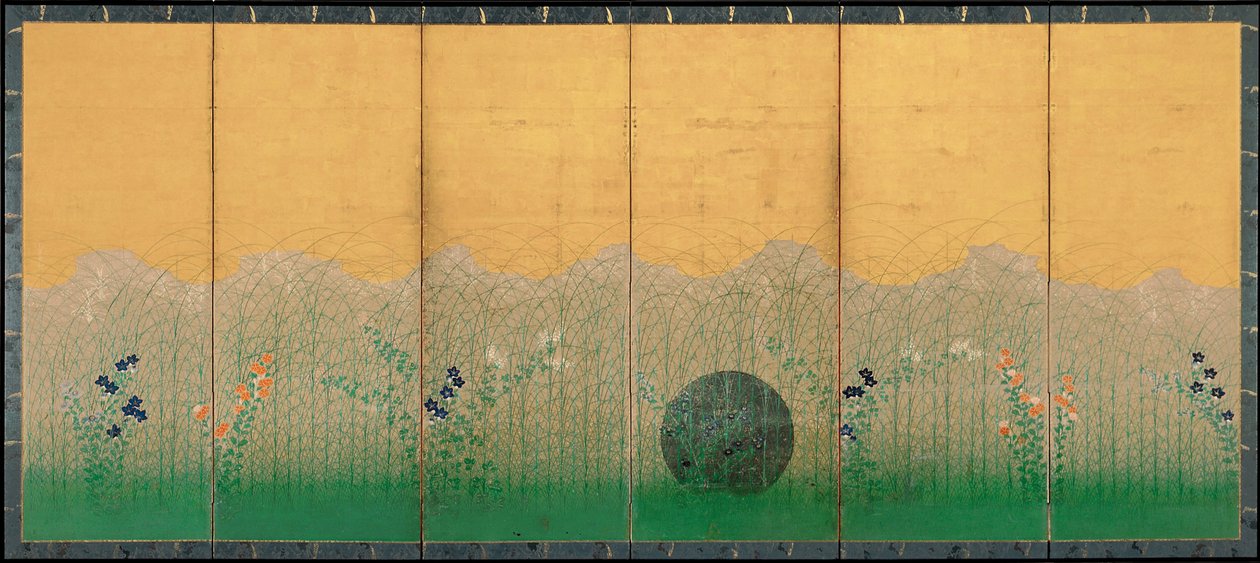 Równina Musashi, ok. 1760 autorstwa Unbekannt