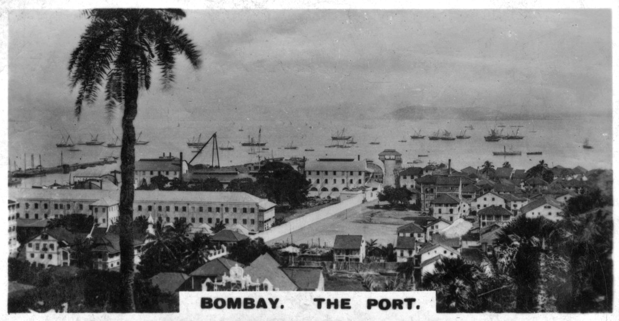 Port, Bombaj, Indie, ok. 1925 r. autorstwa Unbekannt