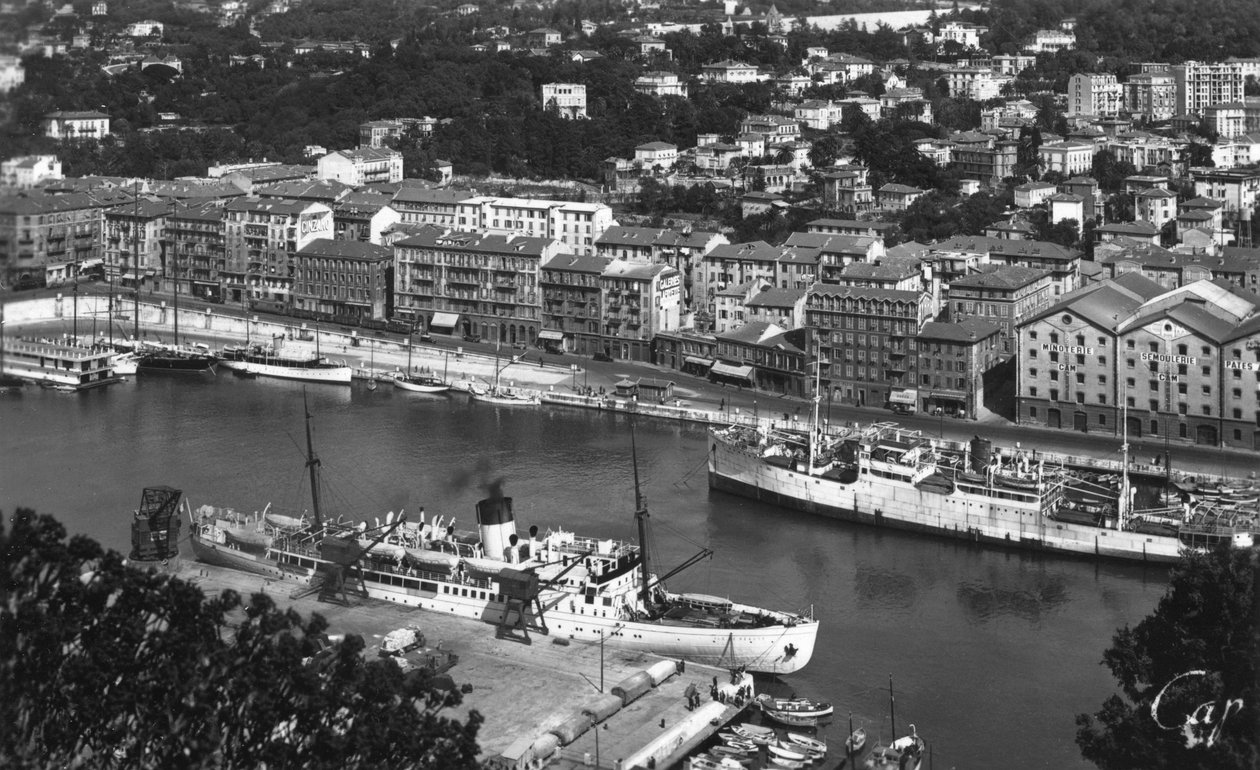 Port z Mont Boron, Nicea, Francja, początek XX wieku autorstwa Unbekannt