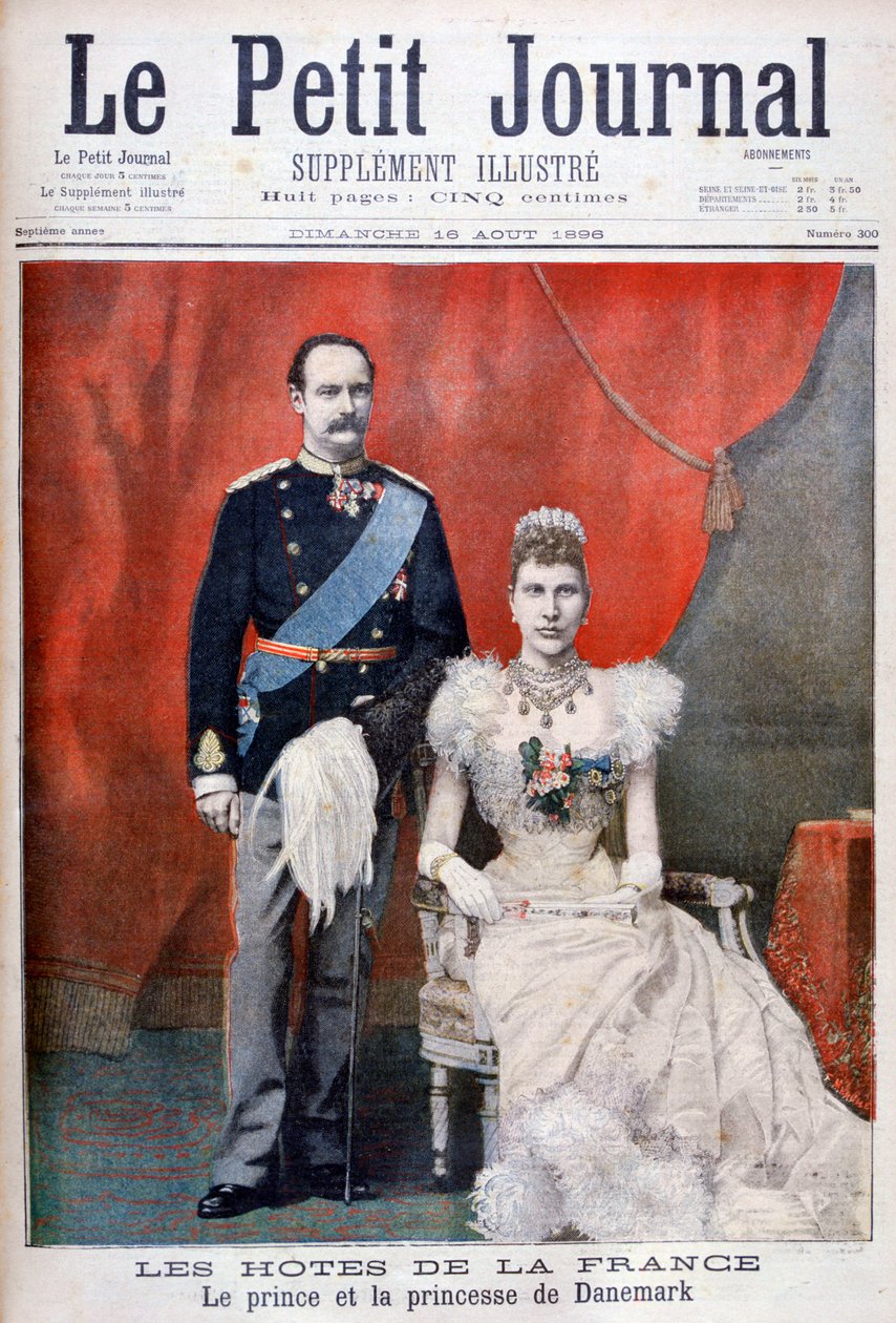 Książę i księżniczka Danii, 1896 autorstwa Unbekannt