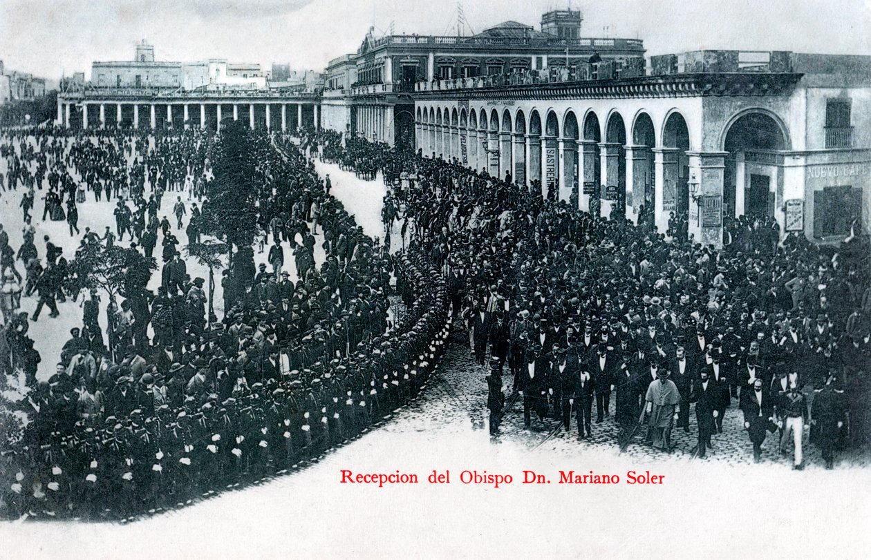 Przyjęcie biskupa Mariano Solera, Montevideo, Urugwaj, ok. 1900 autorstwa Unbekannt