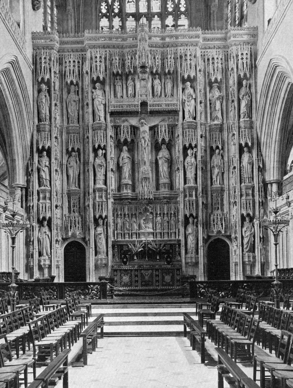 Reredos katedry w Winchester, 1924-1926 autorstwa Unbekannt