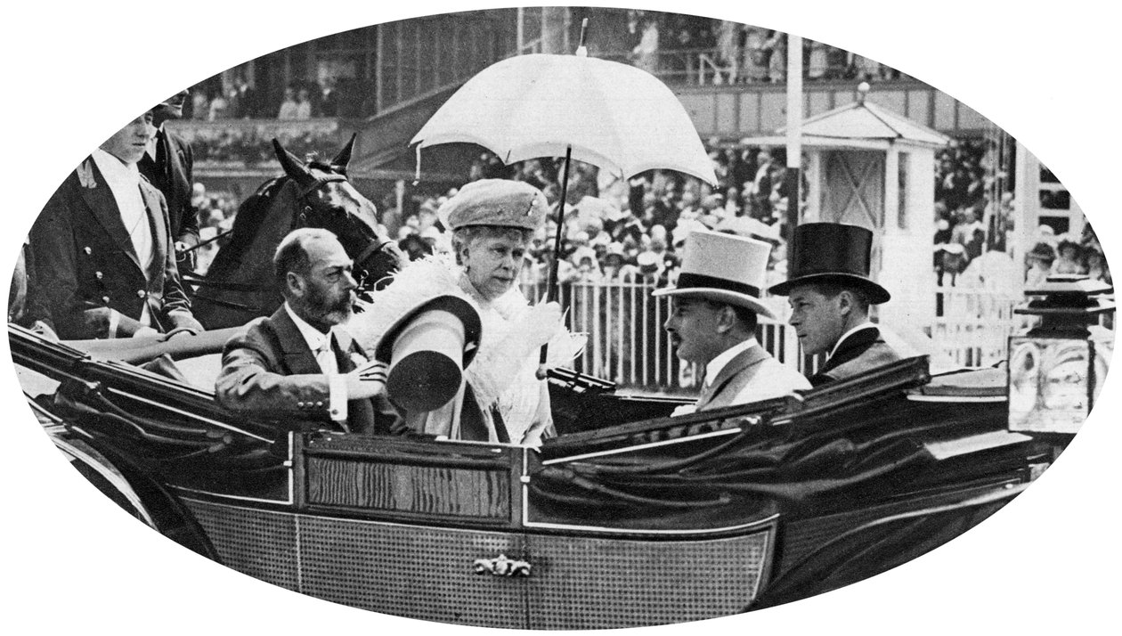 Królewskie przybycie do Ascot, ok. 1930 autorstwa Unbekannt