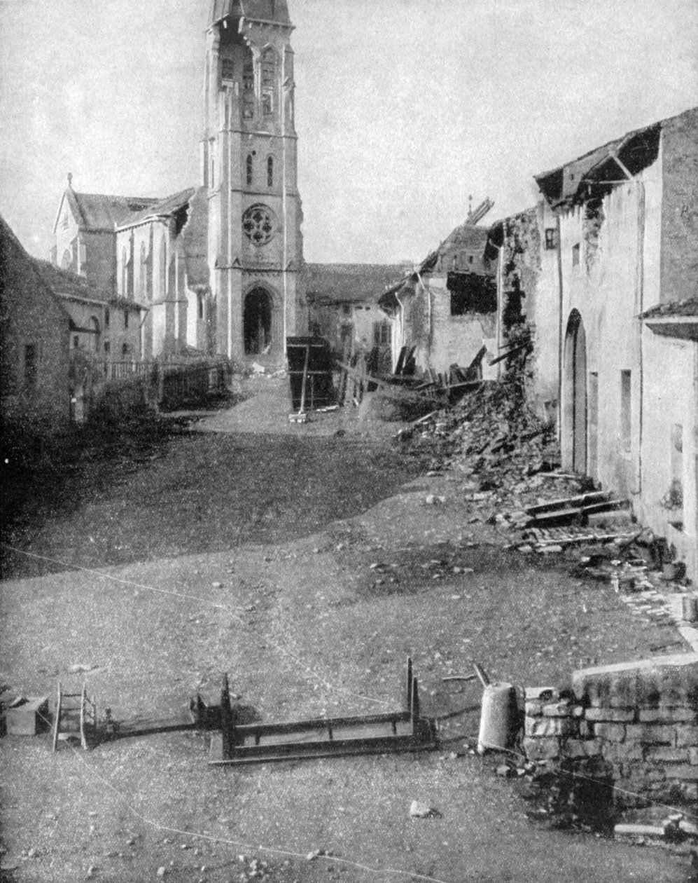 Ruiny wsi w Lotaryngii, I wojna światowa, 1915 autorstwa Unbekannt