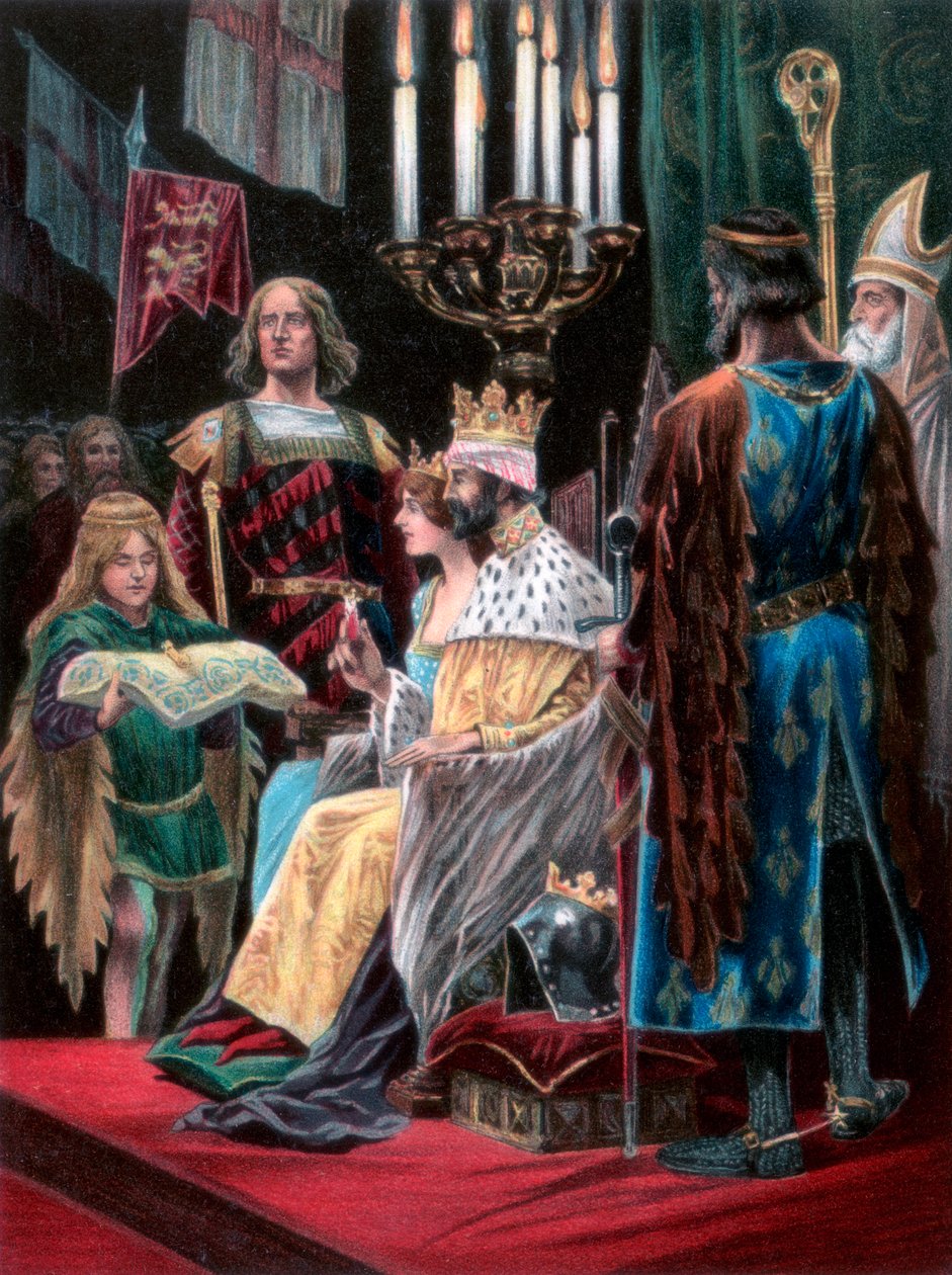 Druga ofiara złożona przez Edwarda II, Westminster, 25 II 1308, 1902 autorstwa Unbekannt
