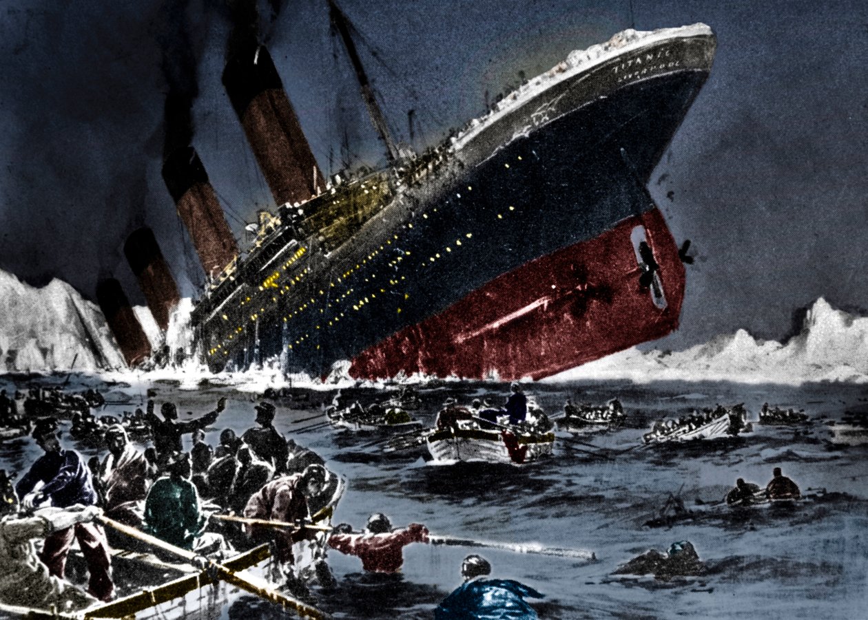 Zatonięcie SS Titanic, 14 kwietnia 1912 r. autorstwa Unbekannt