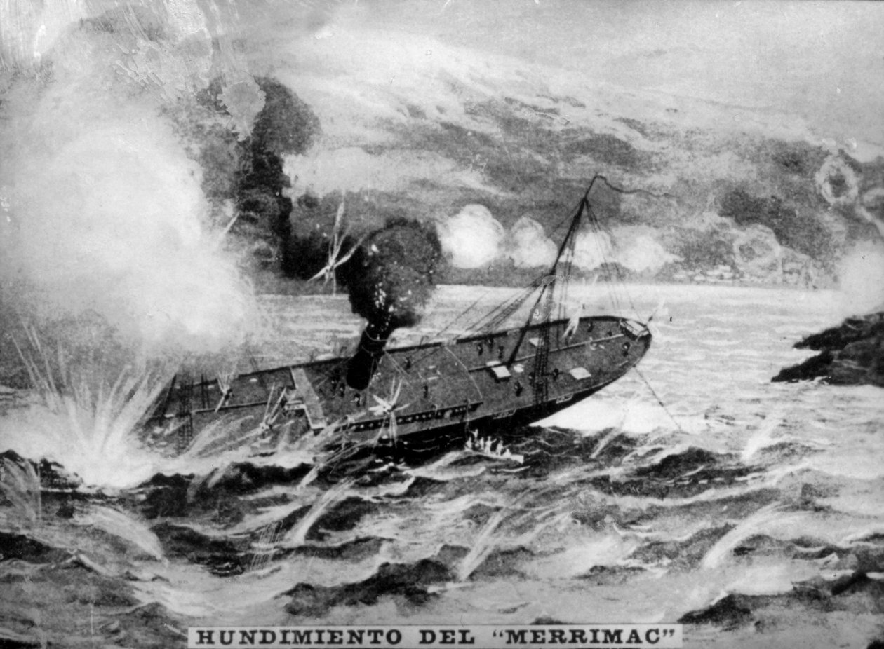 Zatonięcie Merrimaka, 1898, 1920 autorstwa Unbekannt