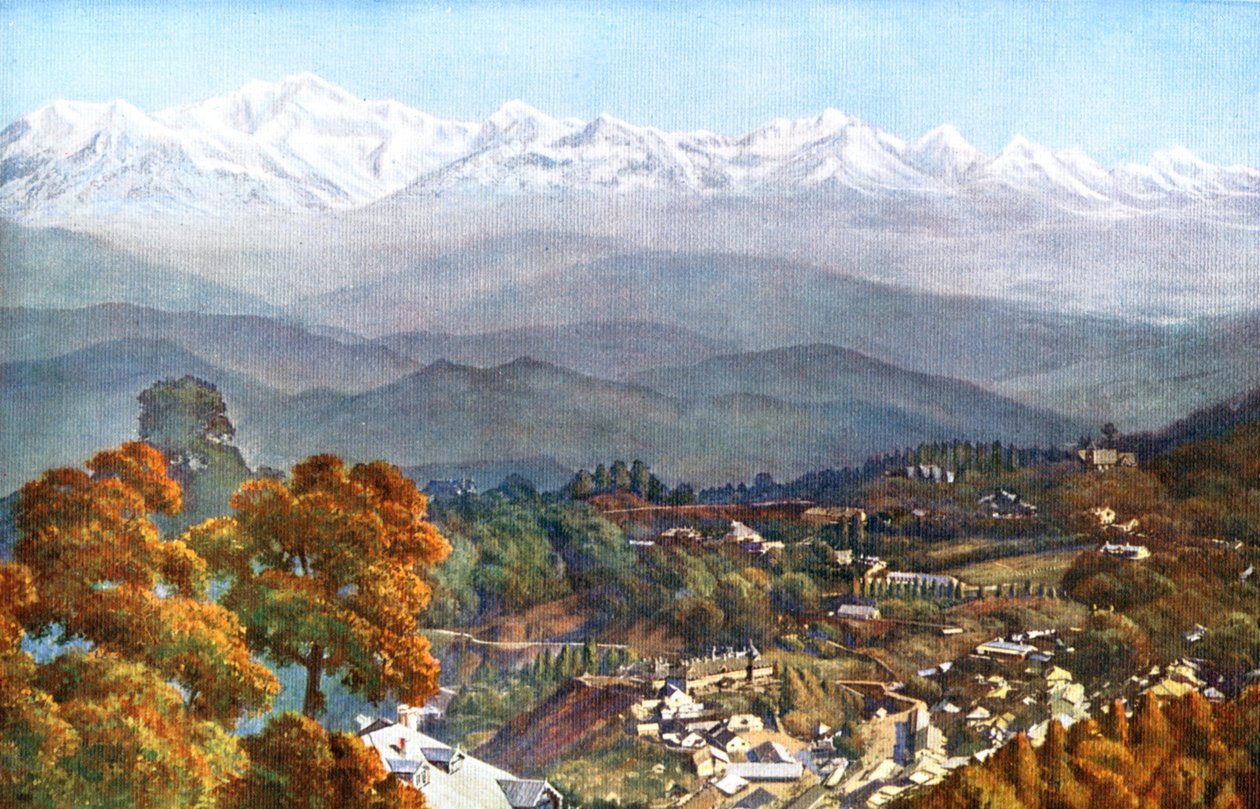 Śniegi z Jalapahar, Darjeeling, Indie, początek XX wieku autorstwa Unbekannt