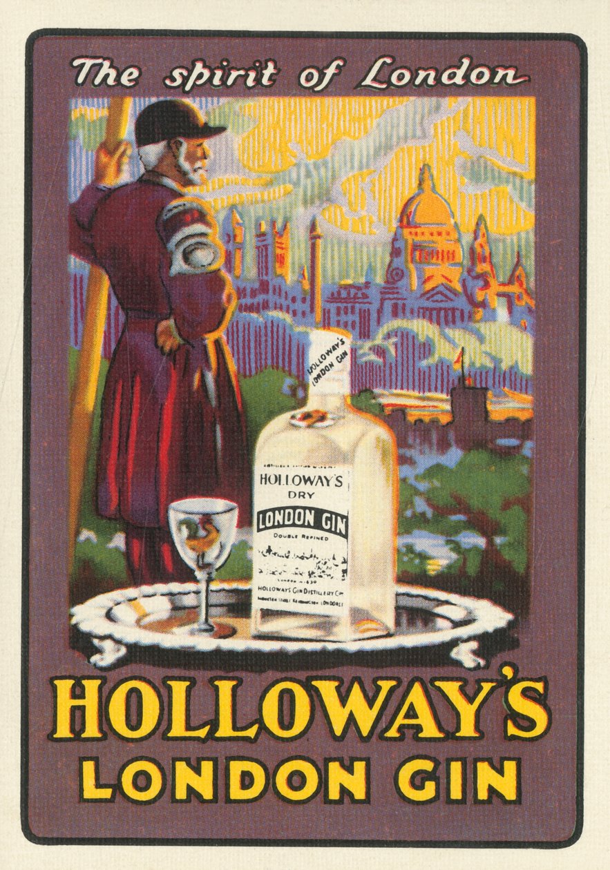 Duch Londynu - Holloways London Gin, lata 30. XX wieku. autorstwa Unbekannt