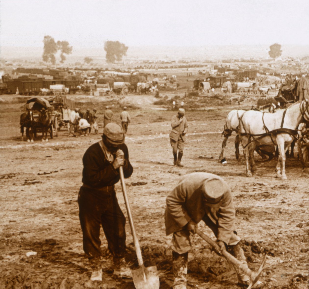 Stacja, Bray-sur-Somme, północna Francja, c1914-c1918 autorstwa Unbekannt