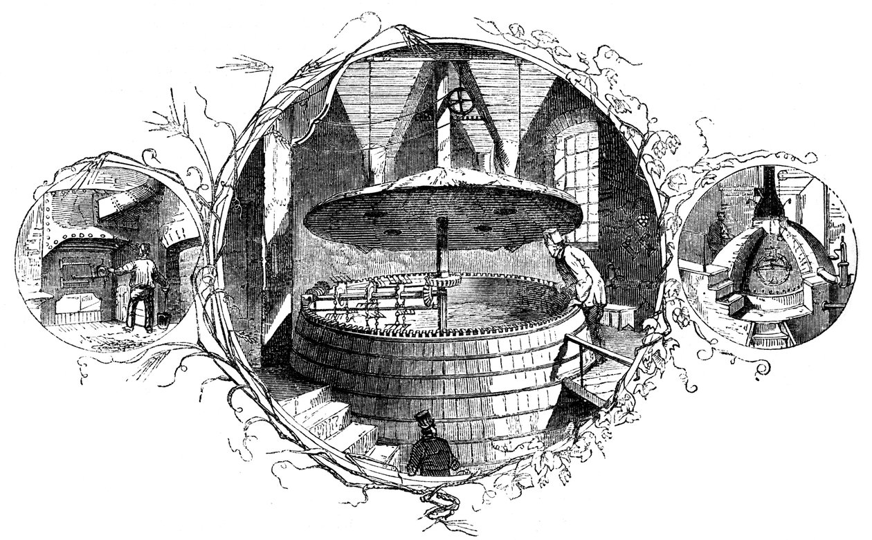 Stoke-hole, kadź zacierowa i miedź, 1886 autorstwa Unbekannt