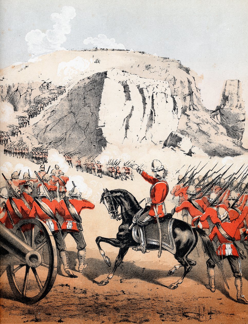 Szturm na Magdalę, Etiopia, 13 kwietnia 1868 autorstwa Unbekannt