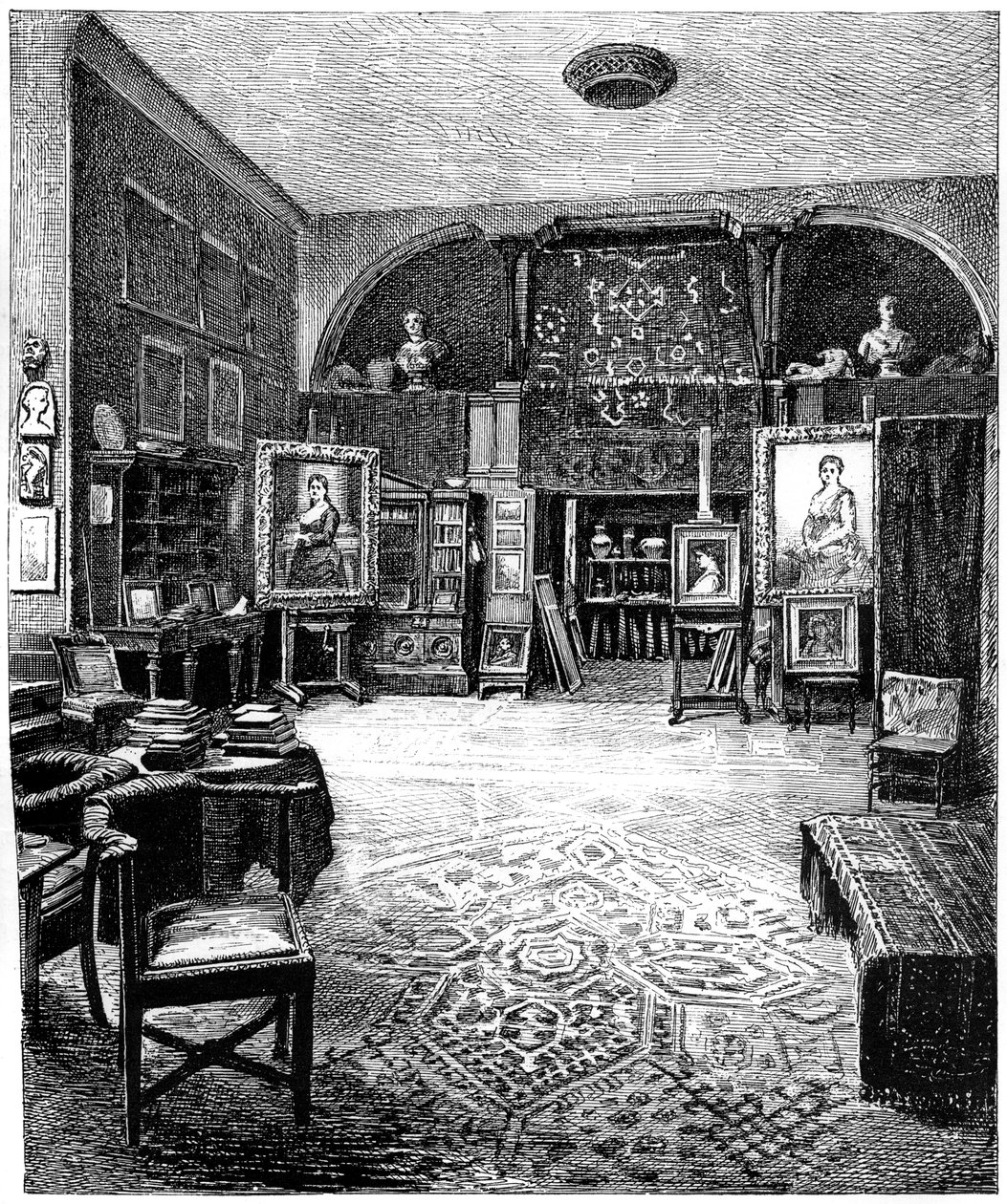 Pracownia Sir Frederica Leightona, ok. 1880-1882 autorstwa Unbekannt