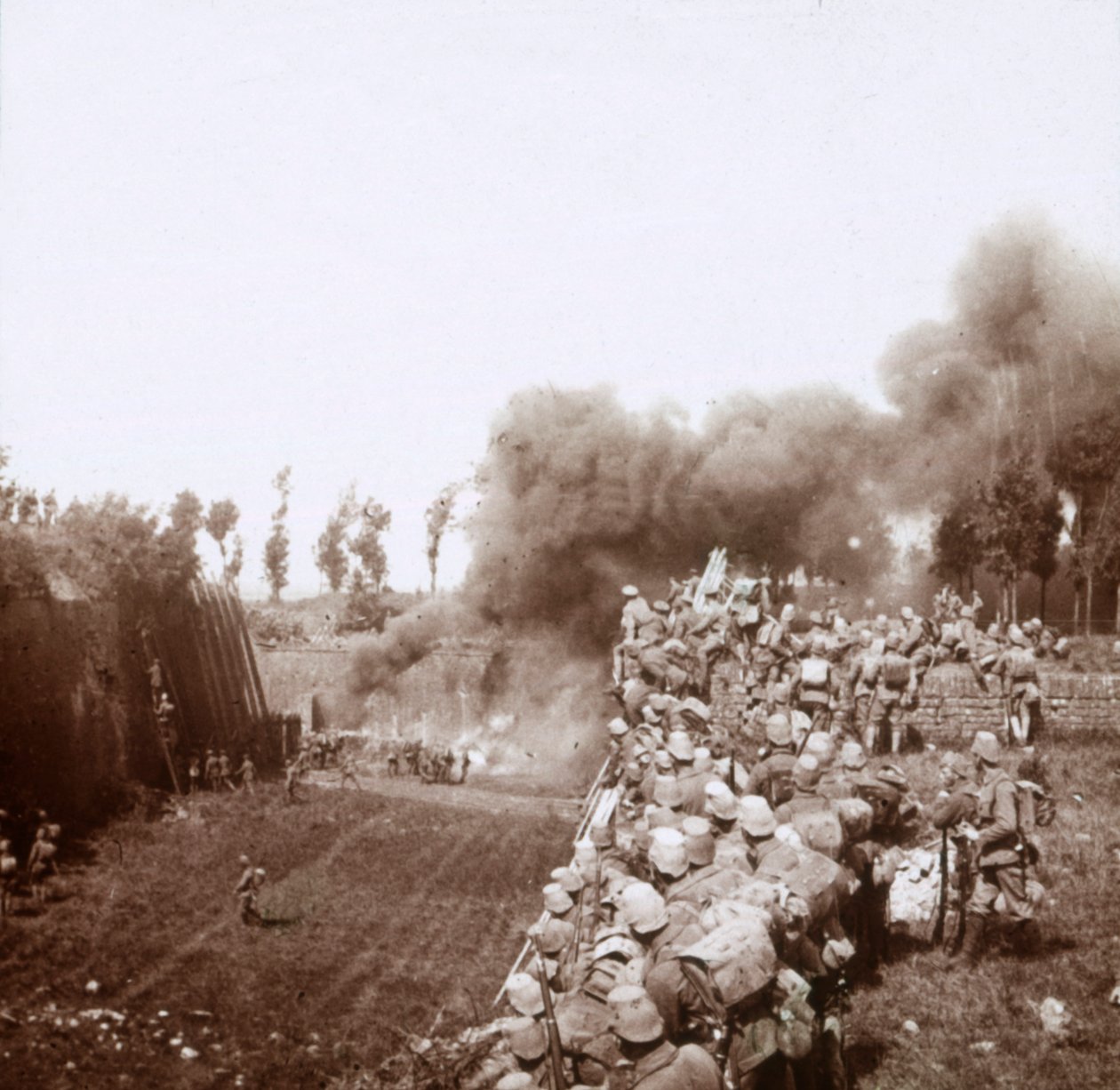 Zdobycie Bezonvaux przez Niemców, Verdun, północna Francja, c1916-c1918. autorstwa Unbekannt