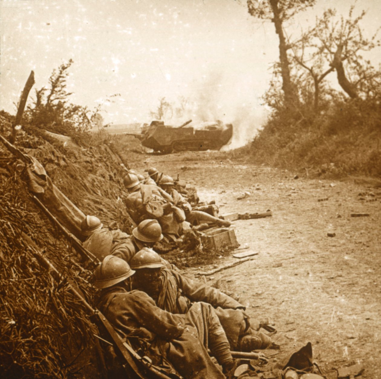 Zdobycie Courcelles, północna Francja, czerwiec 1918 r. autorstwa Unbekannt