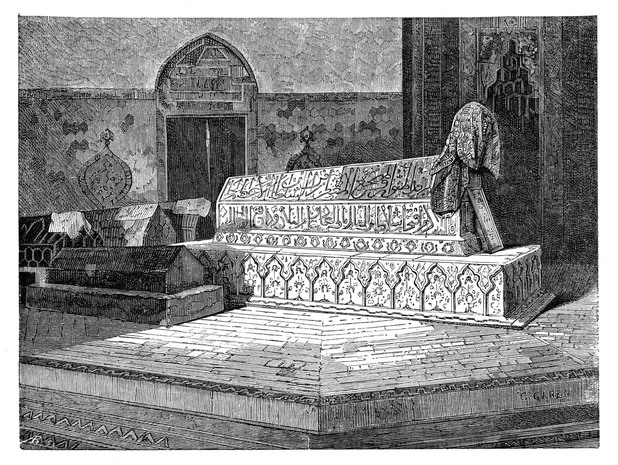 Grób Mehmeda II w Zielonym Meczecie, Bursa, Turcja, 1895 autorstwa Unbekannt