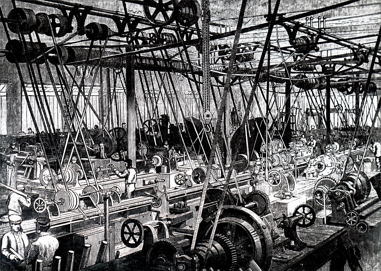 Sklep narzędziowo-tokarski firmy Robert Stephenson and Company. autorstwa Unbekannt