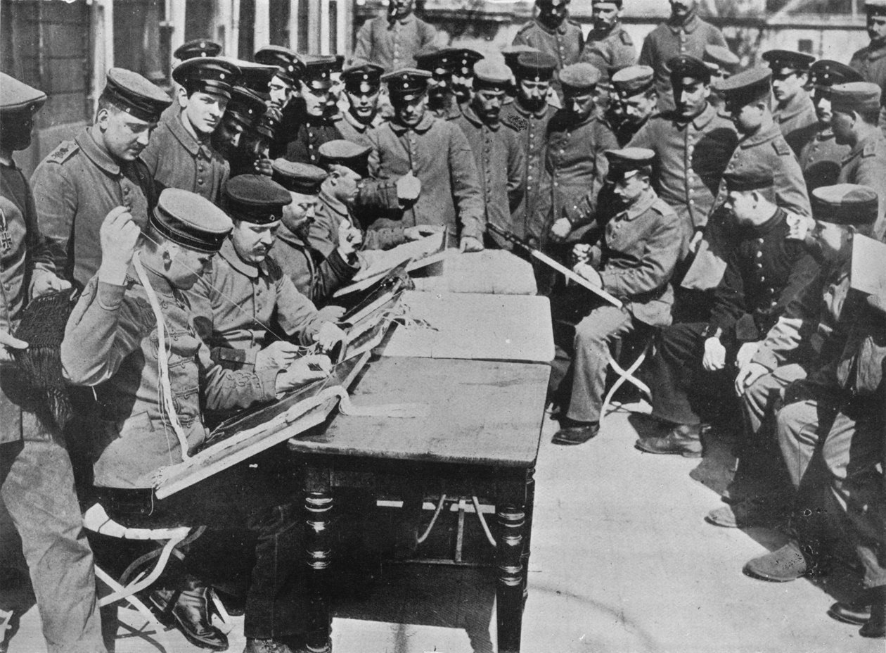 Leczenie rannych niemieckich, 1915 autorstwa Unbekannt