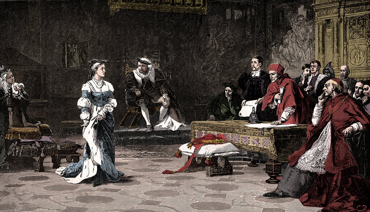 Proces królowej Katarzyny, 1529 1905. autorstwa Unbekannt