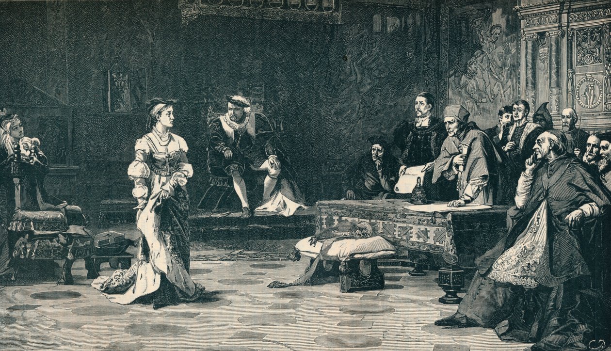 Proces królowej Katarzyny, 1529 1905. autorstwa Unbekannt