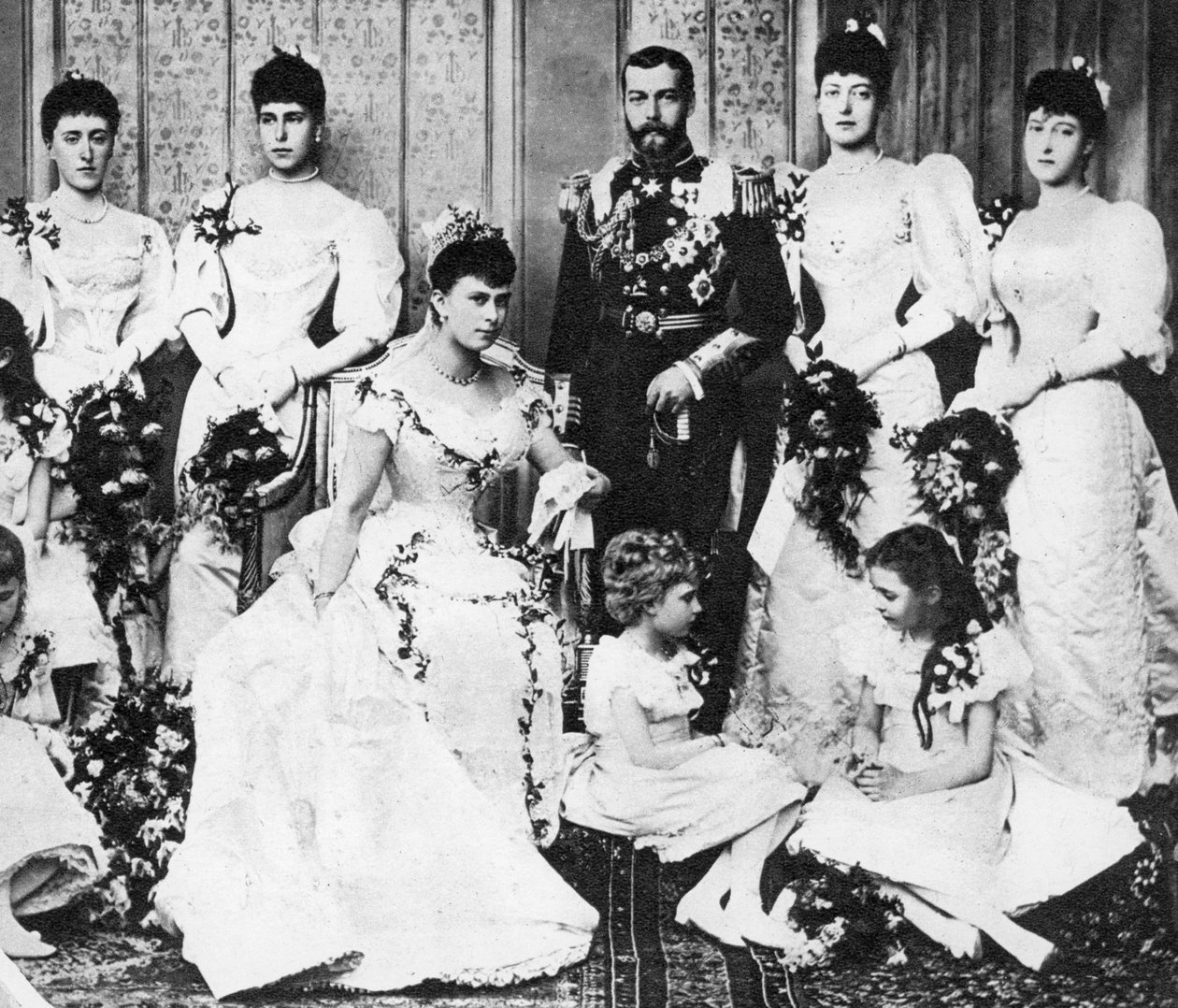 Grupa ślubna króla Jerzego i królowej Marii, 6 lipca 1893 r. autorstwa Unbekannt