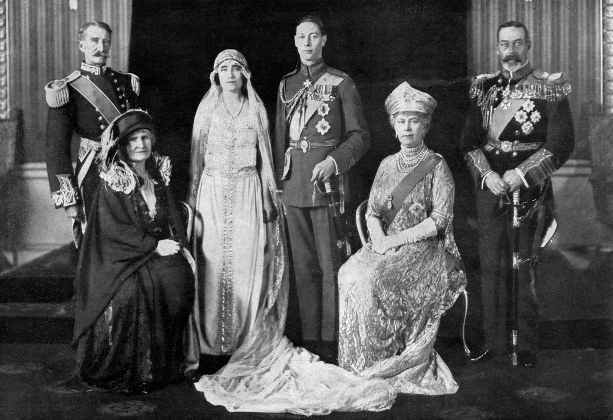Ślub księcia Yorku i lady Elżbiety Bowes-Lyon, 1923 autorstwa Unbekannt