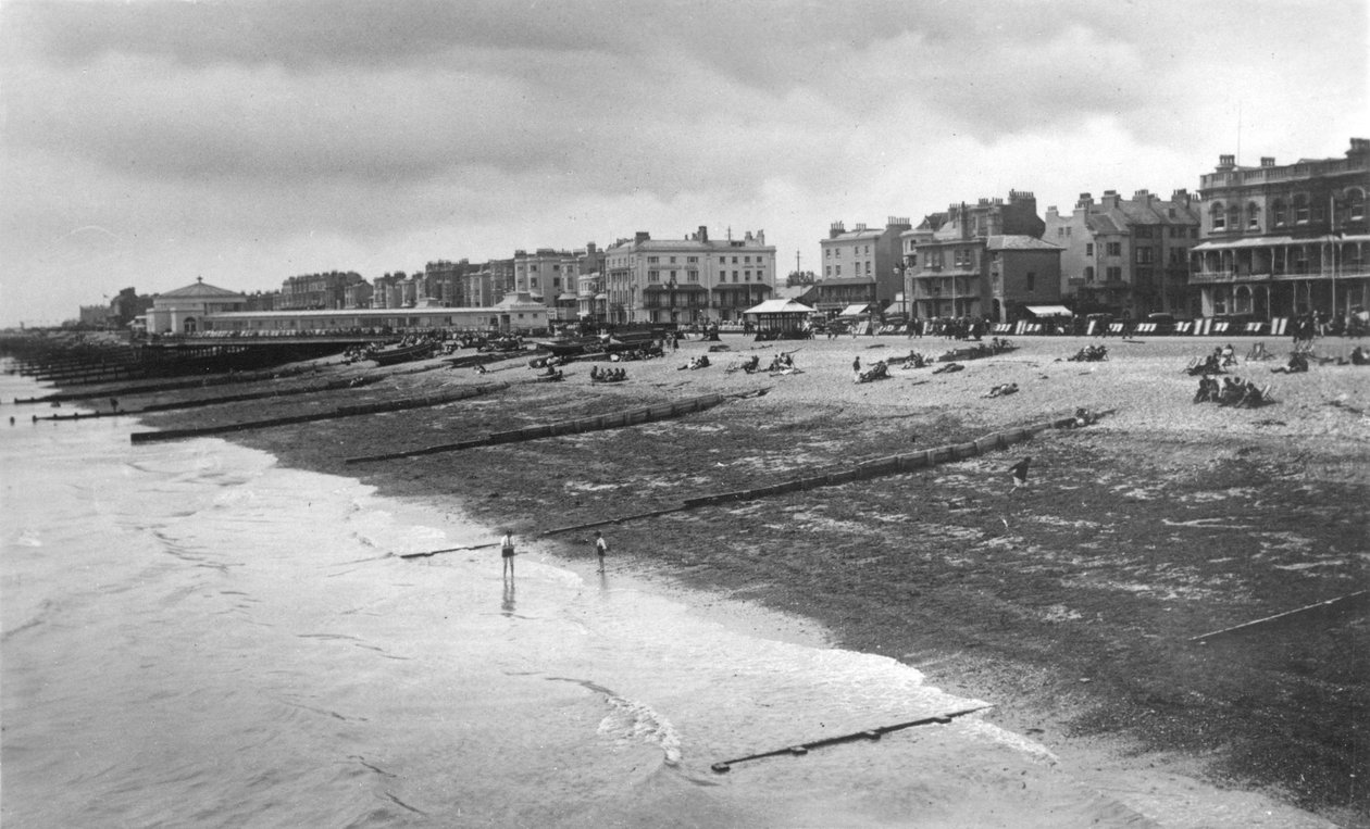 Zachodni brzeg morza, Worthing, West Sussex, c1900-c1920s autorstwa Unbekannt
