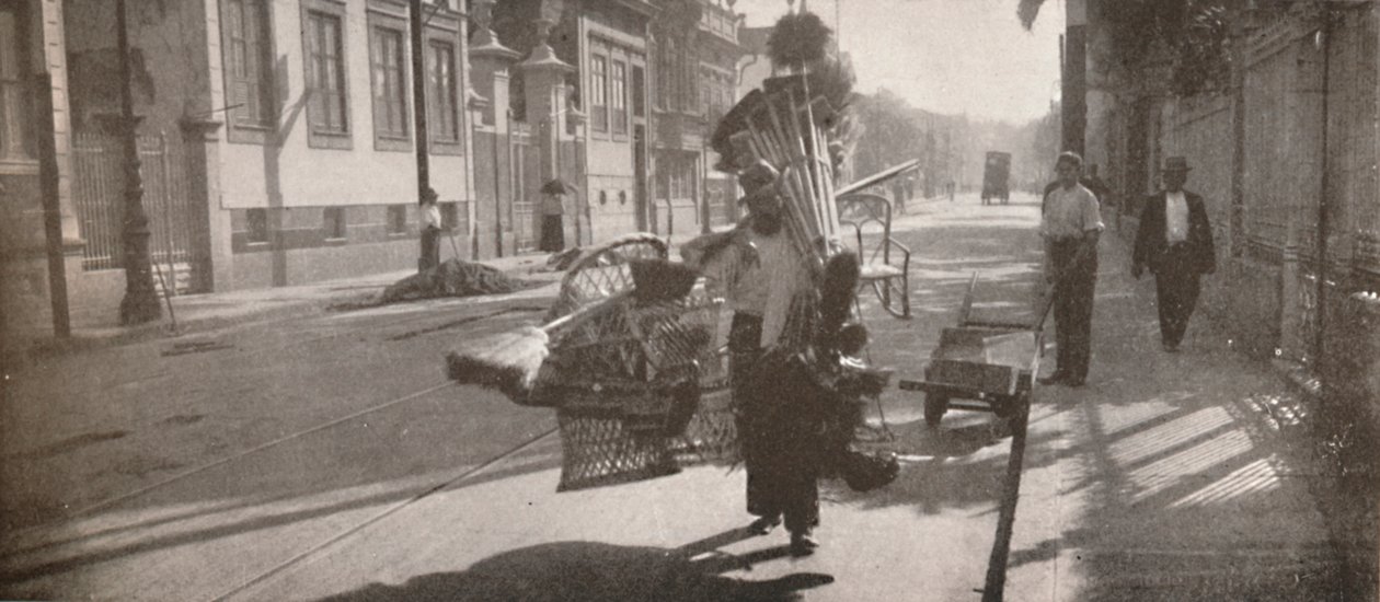 Sprzedawca wyrobów z wikliny, 1914 autorstwa Unbekannt