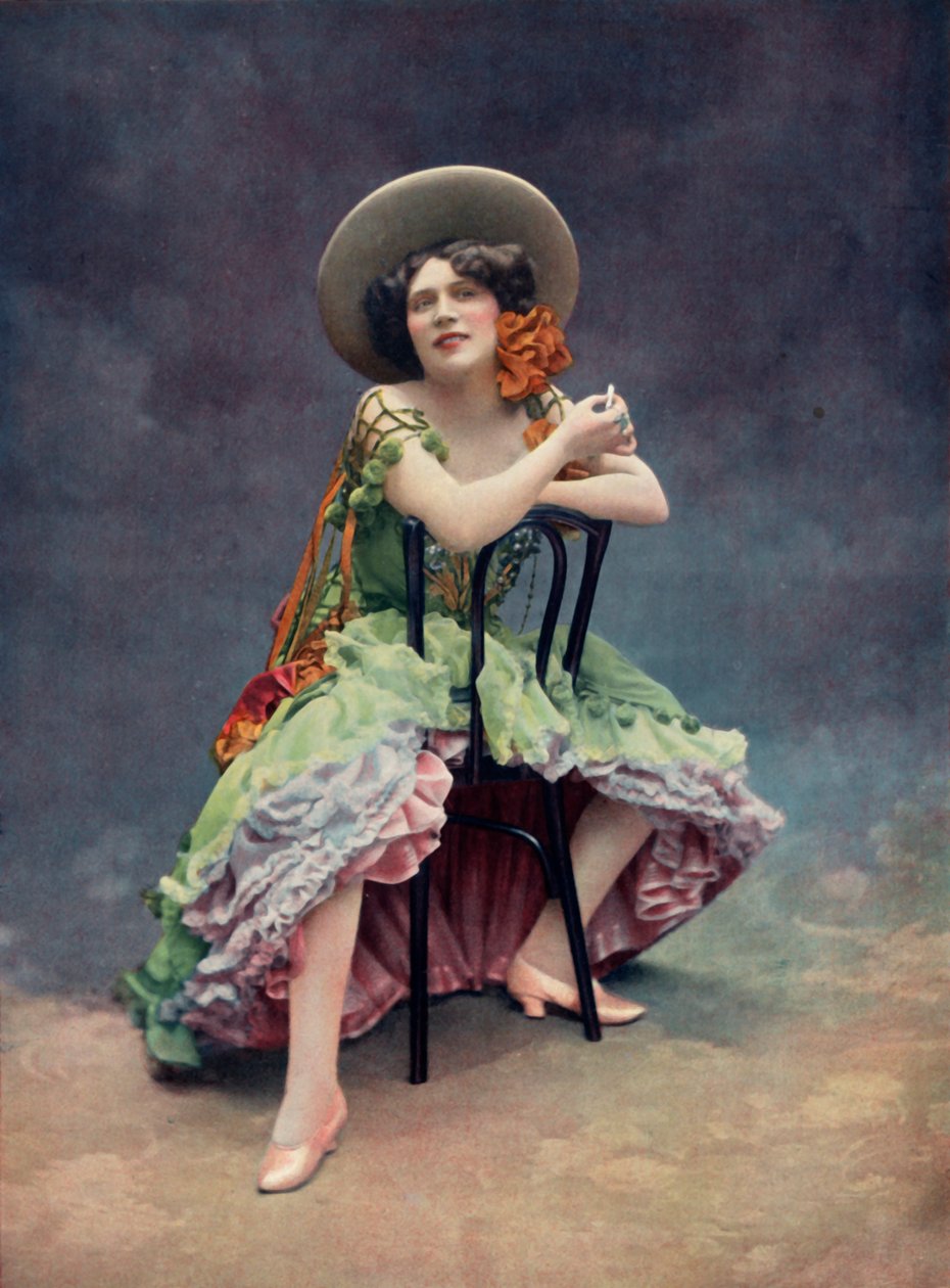 Teatrzyk rewiowy. - Paris Aux Varietes - Otero - Miss Lise Berty, 1904. autorstwa Unbekannt