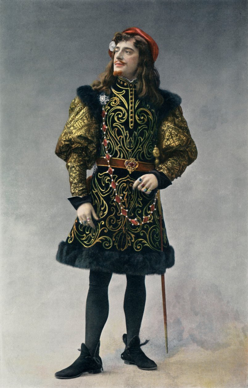Teatr Narodowy De Opera-Comique. - Królowa Fiammette - Giorgio dAst. - Pan Jean Perier, 1904. autorstwa Unbekannt