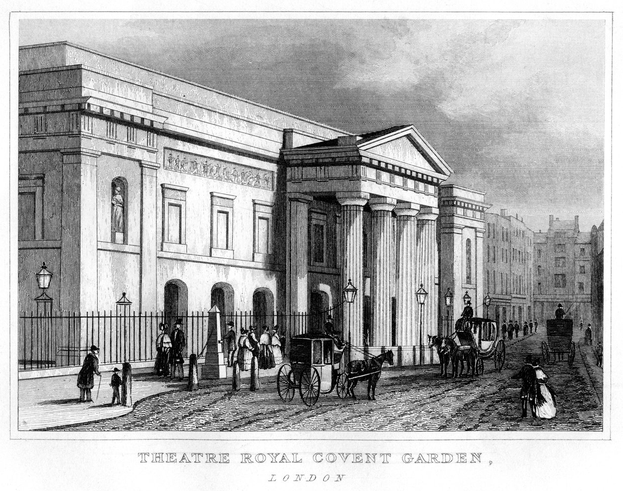 Theatre Royal Covent Garden, Westminster, Londyn, XIX w. autorstwa Unbekannt