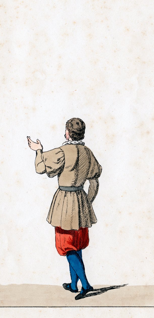Projekt kostiumów teatralnych do sztuki Szekspira, Henryk VIII, XIX w. autorstwa Unbekannt