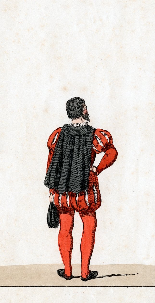 Projekt kostiumów teatralnych do sztuki Szekspira, Henryk VIII, XIX w. autorstwa Unbekannt