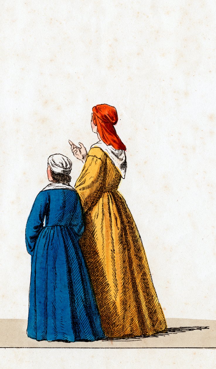Projekt kostiumów teatralnych do sztuki Szekspira, Henryk VIII, XIX w. autorstwa Unbekannt