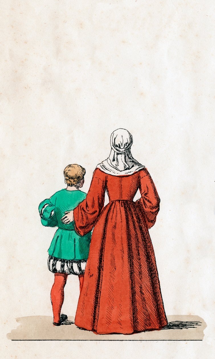 Projekty kostiumów teatralnych do sztuki Szekspira Henryk VIII, XIX w. autorstwa Unbekannt