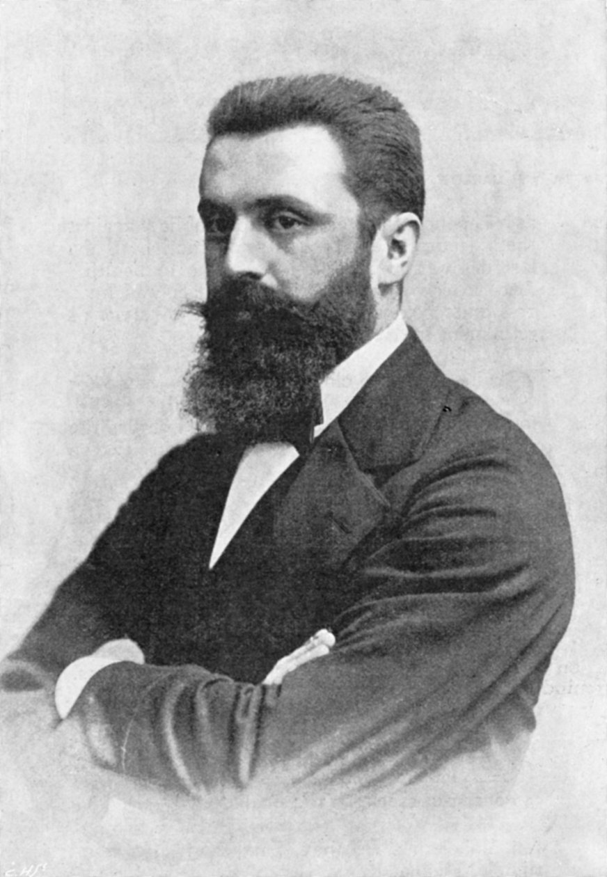 Theodor Herzl 1860-1904, przywódca syjonistyczny autorstwa Unbekannt