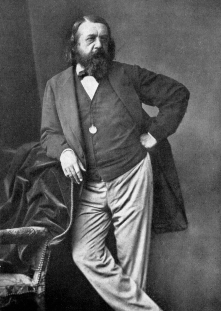 Teofil Gautier, francuski poeta, dramaturg, powieściopisarz, dziennikarz i krytyk literacki, XIX w. autorstwa Unbekannt