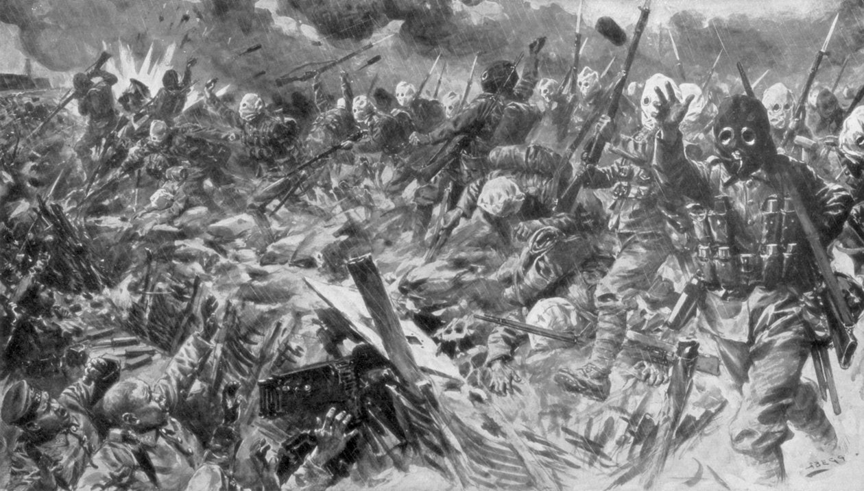 Trzecia bitwa pod Artois, Francja, I wojna światowa, 25 września 1915, 1929 autorstwa Unbekannt